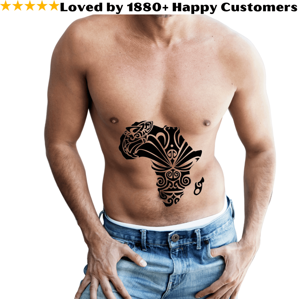 Africa Map Tattoo on Arm - TeMaRo™