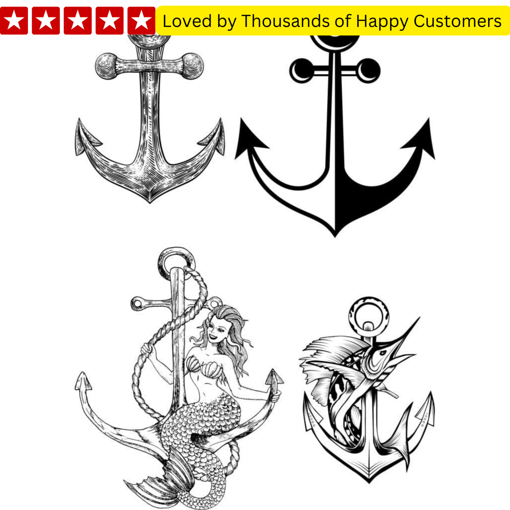 Anchor Tattoo for Man - TeMaRo™