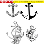 Anchor Tattoo for Man - TeMaRo™