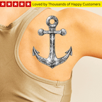 Anchor Tattoo for Man - TeMaRo™