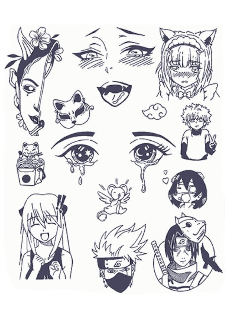 Arm Tattoo Designs Female - Crying Eye - TeMaRo™