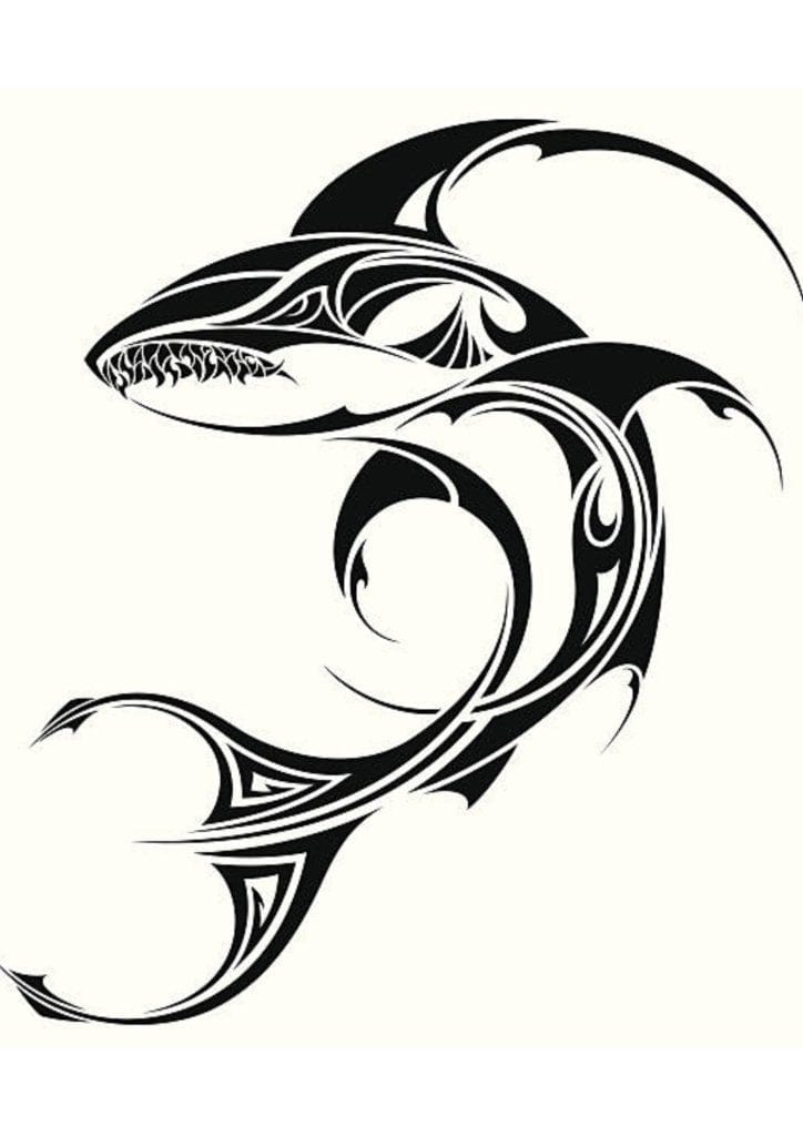 Arm Tattoos - Shark Tribal - TeMaRo™