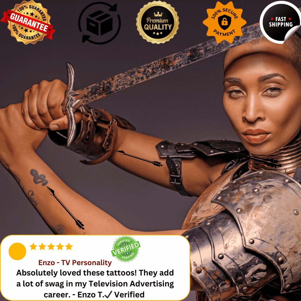 Arrow With Feather Tattoo - TeMaRo™