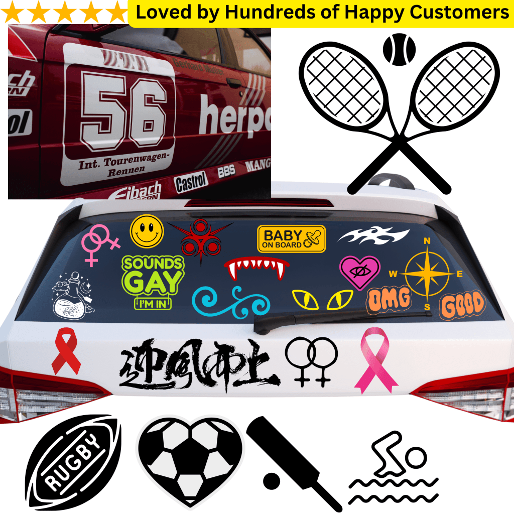 Automotive Vinyl Stickers, Print Now, Collect Today! - TeMaRo™