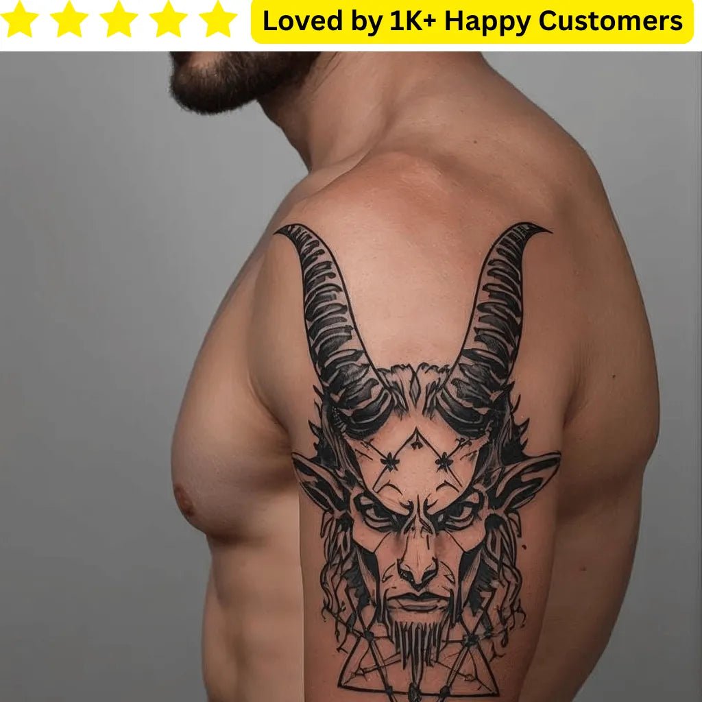 Baphomet Temporary Tattoo | Custom Artwork You Can Wear - TeMaRo™ 🇿🇦