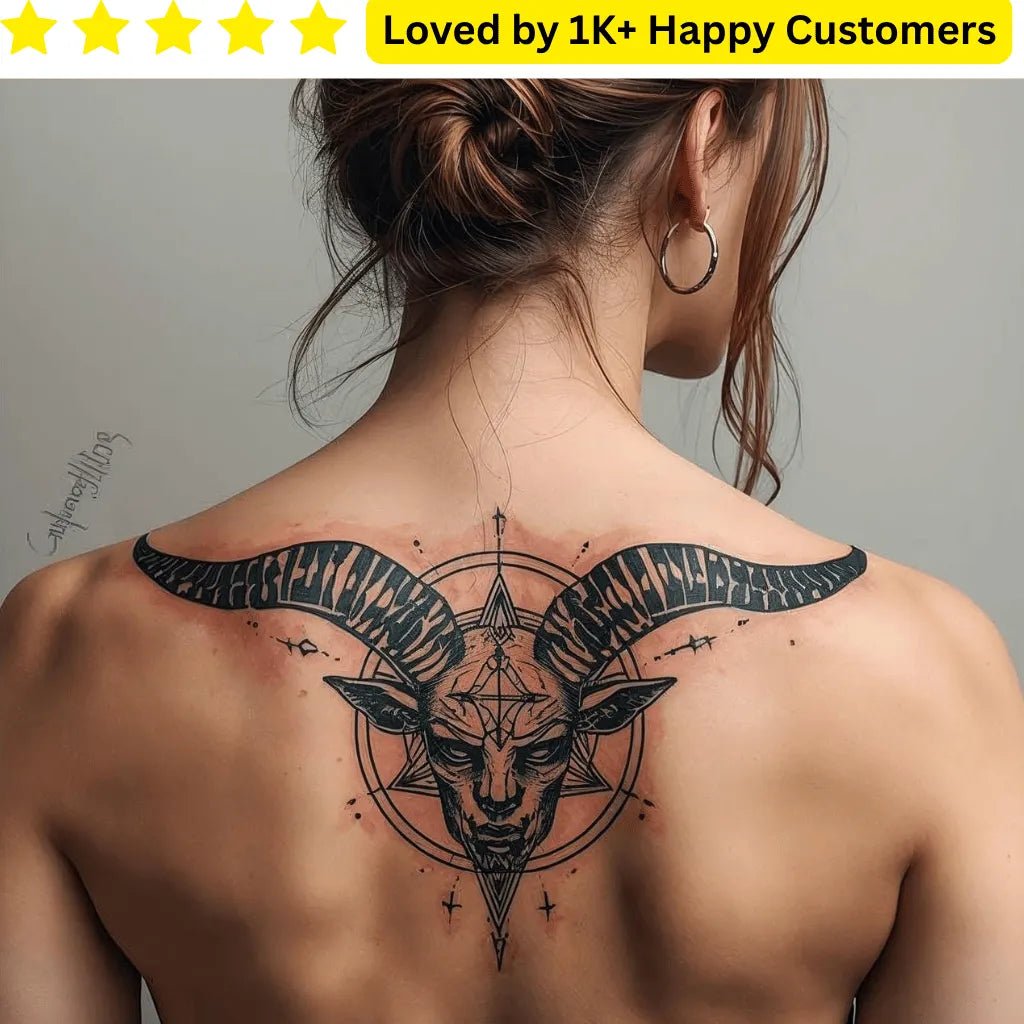 Baphomet Temporary Tattoo | Custom Artwork You Can Wear - TeMaRo™ 🇿🇦
