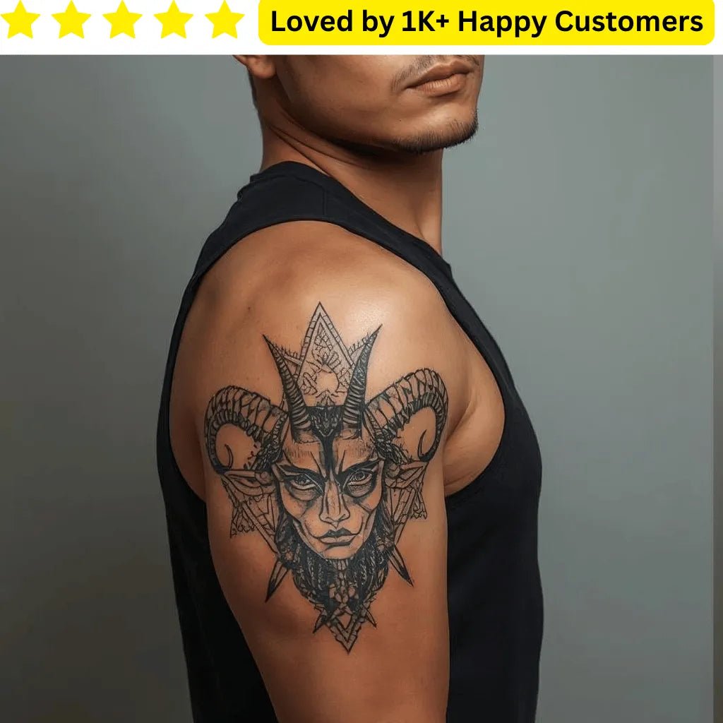 Baphomet Temporary Tattoo | Custom Artwork You Can Wear - TeMaRo™ 🇿🇦