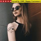 Bold Card Tattoo Stickers - TeMaRo™