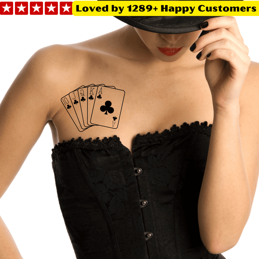 Bold Card Tattoo Stickers - TeMaRo™