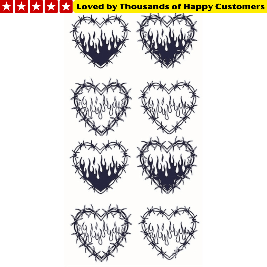 Burning Heart Tattoo - TeMaRo™