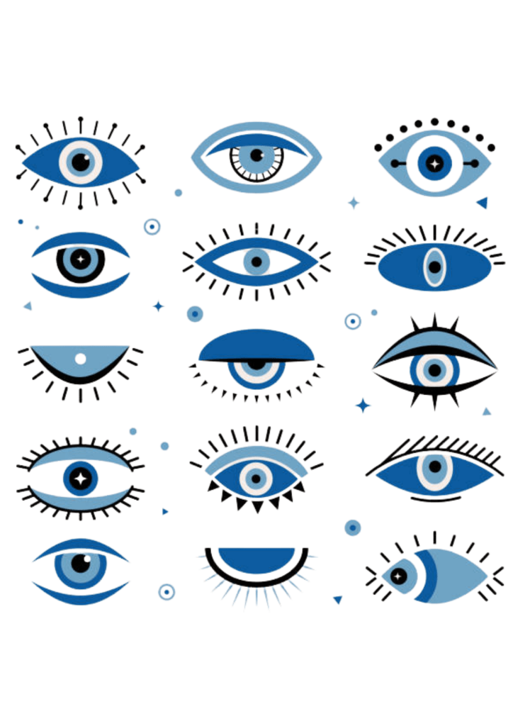 Calf Tattoos for Ladies - Eyes Pack - TeMaRo™