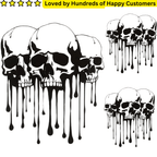 Car Sticker Design - Skull Vinyl Embellishments (22.34x26.15cm) - TeMaRo™