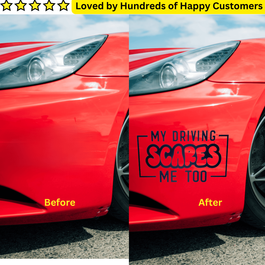 Car Stickers Inc - My Driving Scares Me Too - TeMaRo™