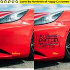 Car Stickers Inc - My Driving Scares Me Too - TeMaRo™