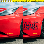 Car Stickers Inc - My Driving Scares Me Too - TeMaRo™