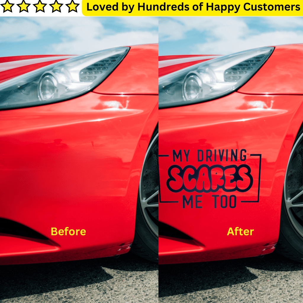 Car Stickers Inc - My Driving Scares Me Too - TeMaRo™