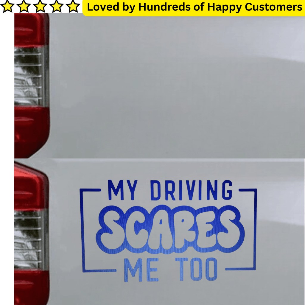 Car Stickers Inc - My Driving Scares Me Too - TeMaRo™