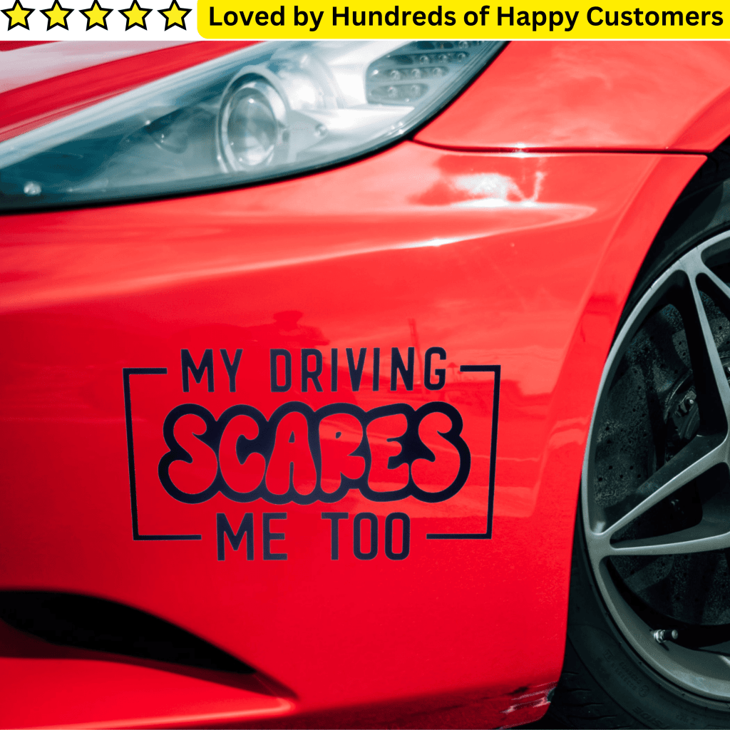 Car Stickers Inc - My Driving Scares Me Too - TeMaRo™