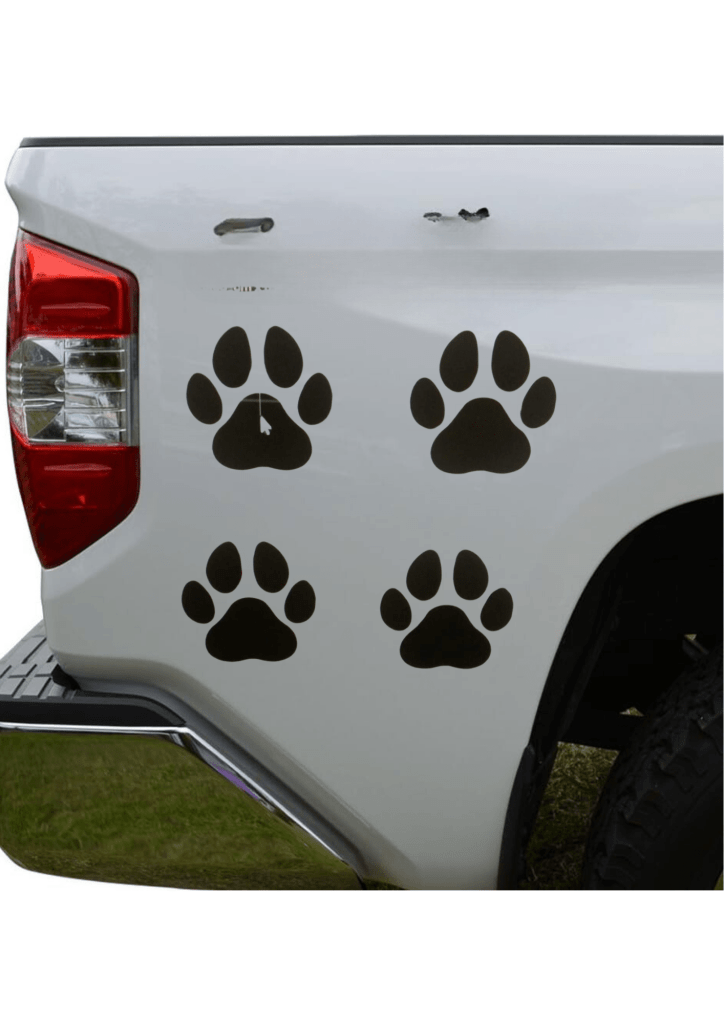 Car Stickers Takealot - Paw Print Tattoos - TeMaRo™