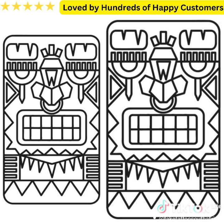 TIKI Temporary Tattoo for Sale