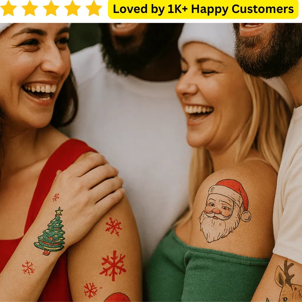 Custom Christmas Tattoos | Temporary & Festive - TeMaRo™ 🇿🇦