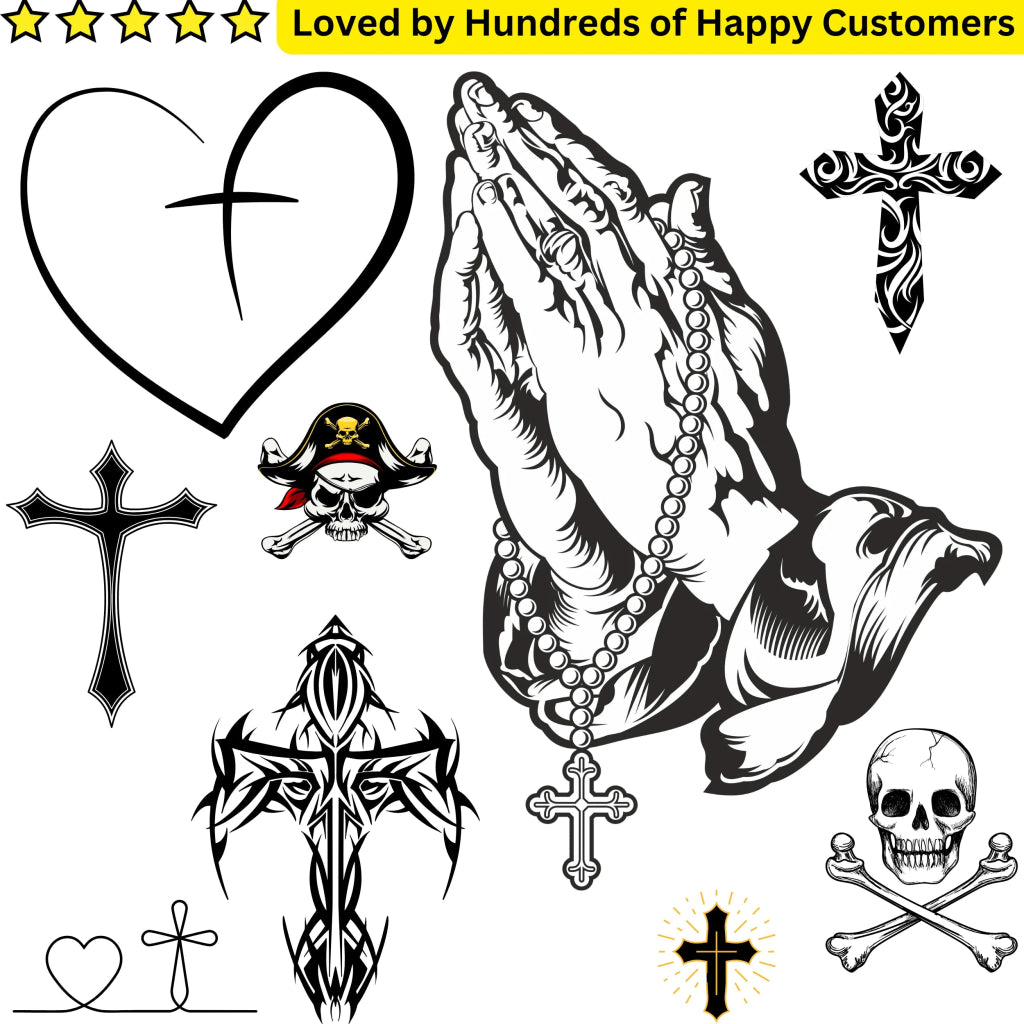 Cross Tattoo: Bold Faith, No Commitment - TeMaRo™