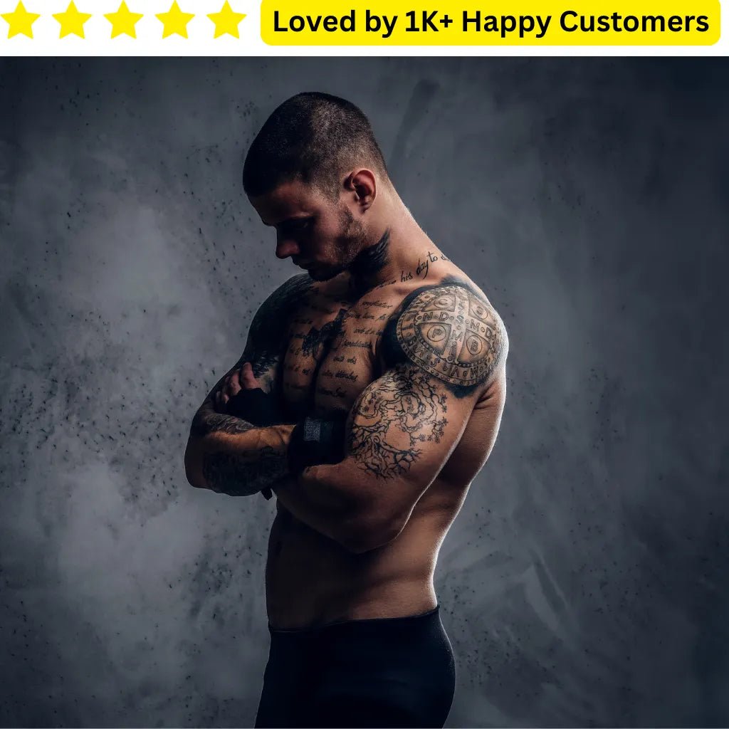 Custom Men Tattoos Shoulder | Safe & Bold - TeMaRo™ 🇿🇦