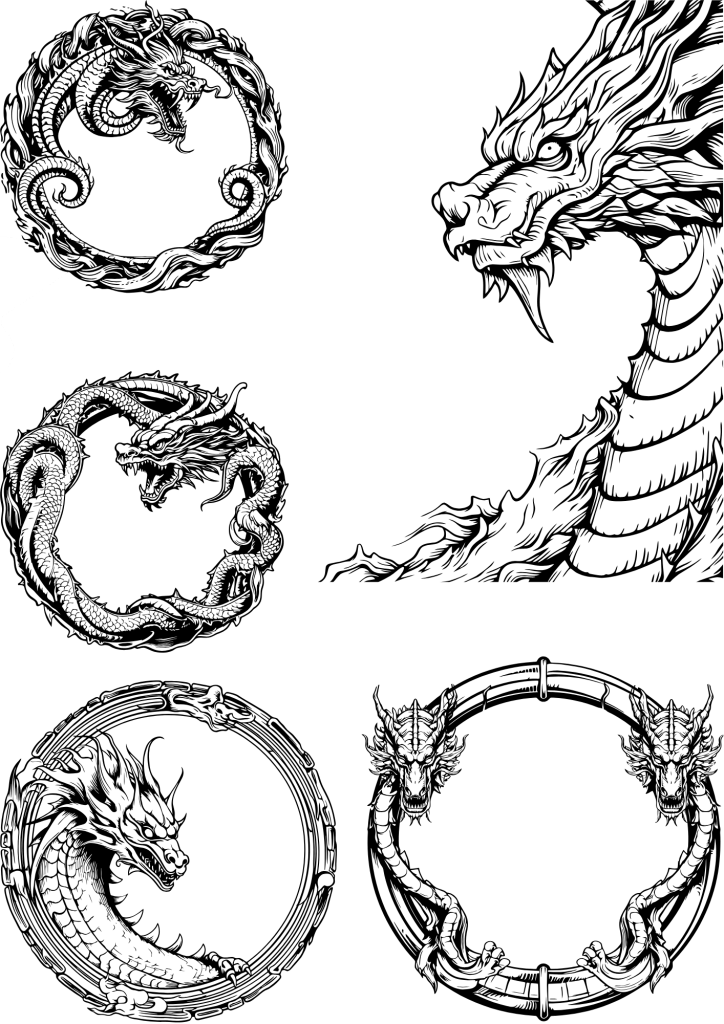 Dragon Tattoo in Back - TeMaRo™ 🇿🇦