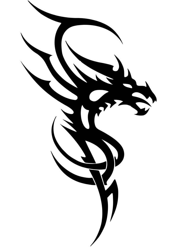 Dragon Tattoo Tribal Design for Girl - TeMaRo™ 🇿🇦