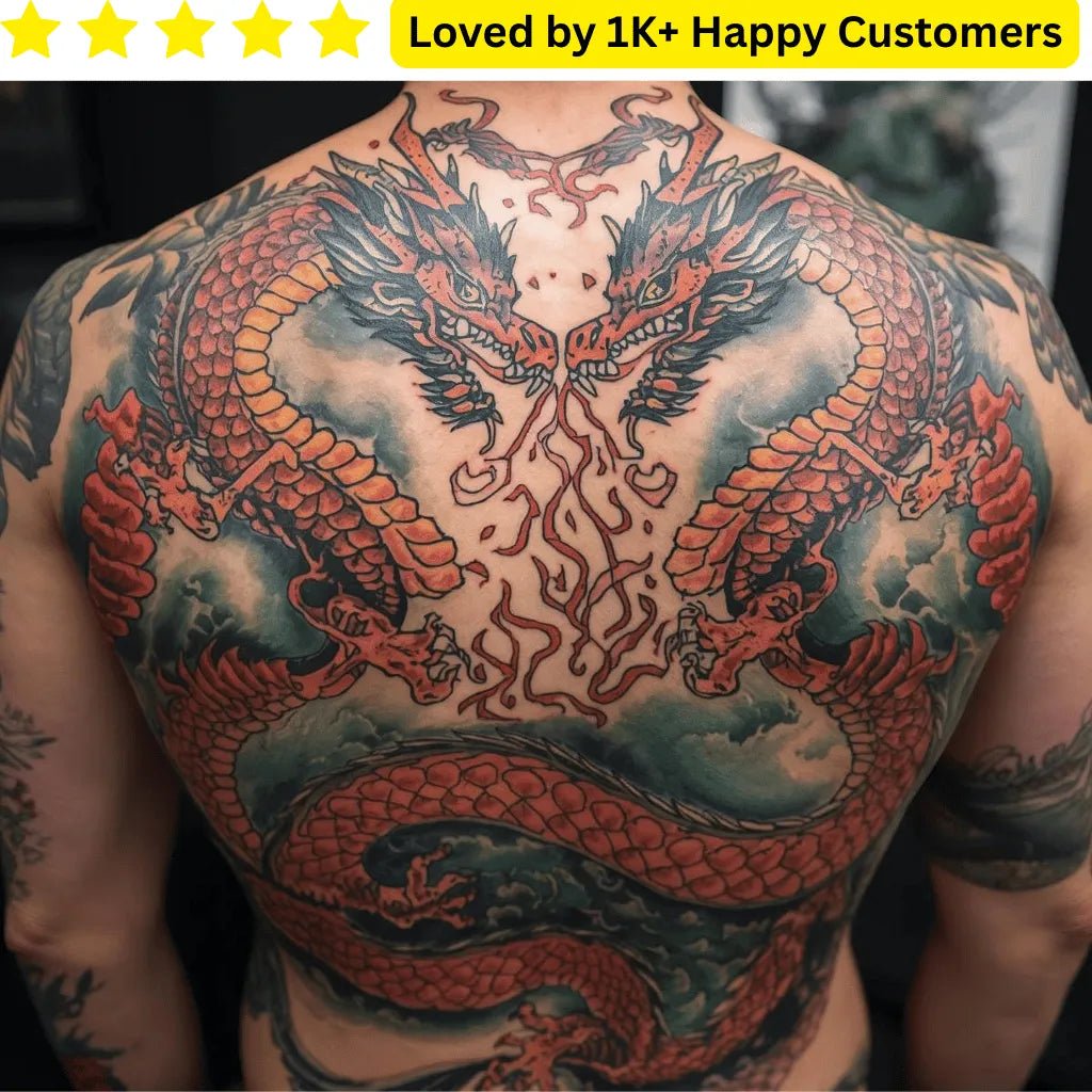 Dragon Tattoos on Back | Custom Artwork You Can Wear - TeMaRo™ 🇿🇦