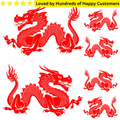 Easy - to - use Red Dragon Temporary Tattoo - TeMaRo™