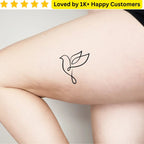 Elegant Tattoos for Ladies Dove on Thigh - TeMaRo™