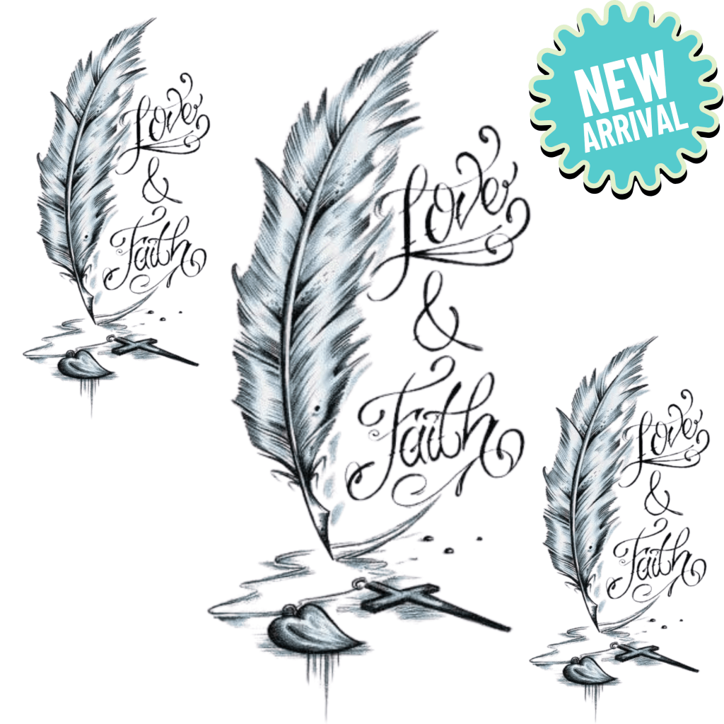 Ephemeral Feather Tattoo Native American - TeMaRo™ 🇿🇦