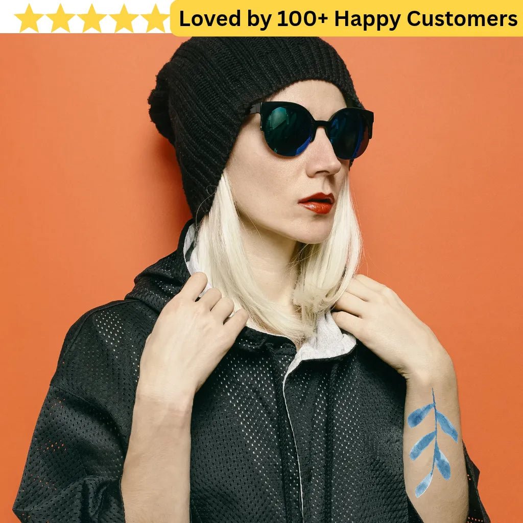 Express Elegance Instantly with Floral Design Tattoo Stickers - TeMaRo™