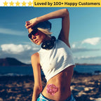 Express Elegance Instantly with Floral Design Tattoo Stickers - TeMaRo™