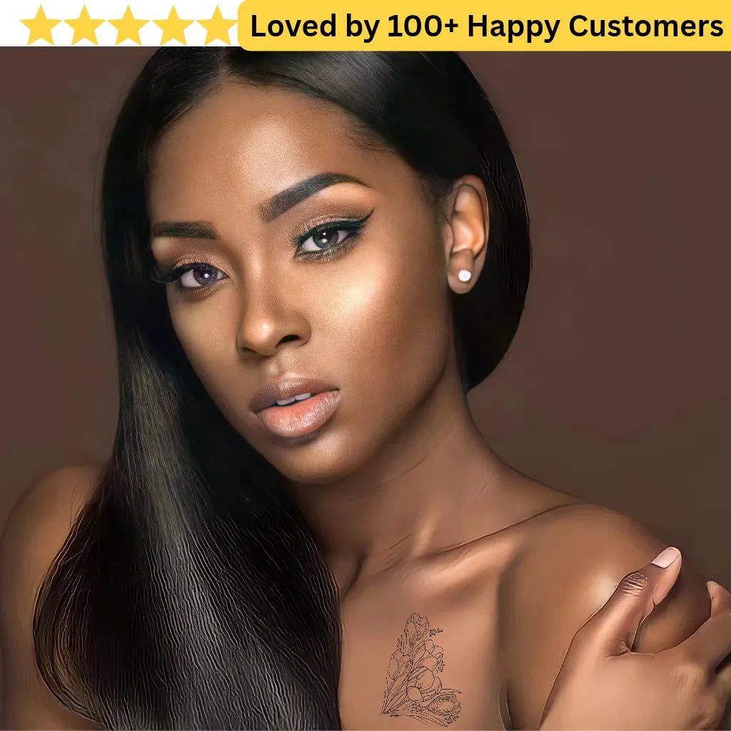 Express Elegance Instantly with Floral Design Tattoo Stickers - TeMaRo™