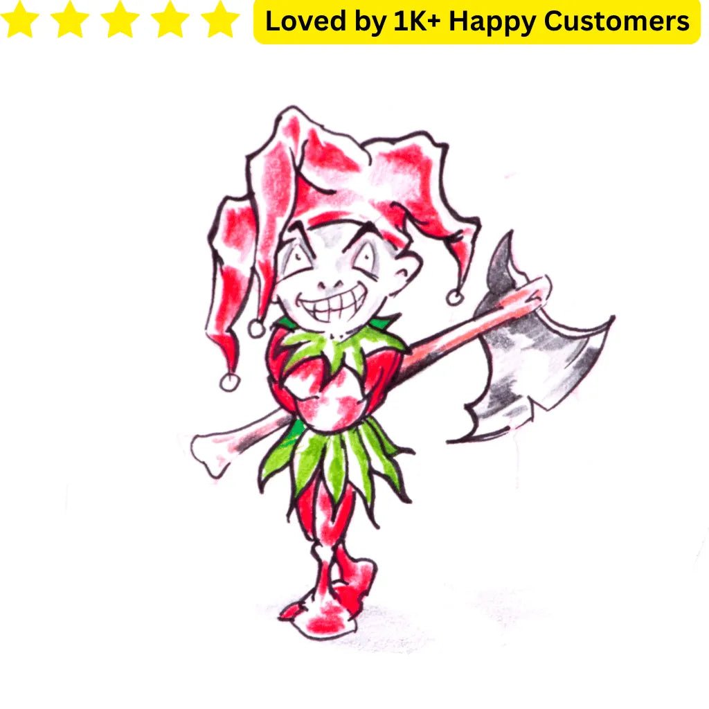Fake Tattoos Joker Custom | Custom Artwork You Can Wear - TeMaRo™ 🇿🇦