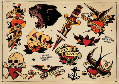 Sailor Jerry Flash Tattoo Designs