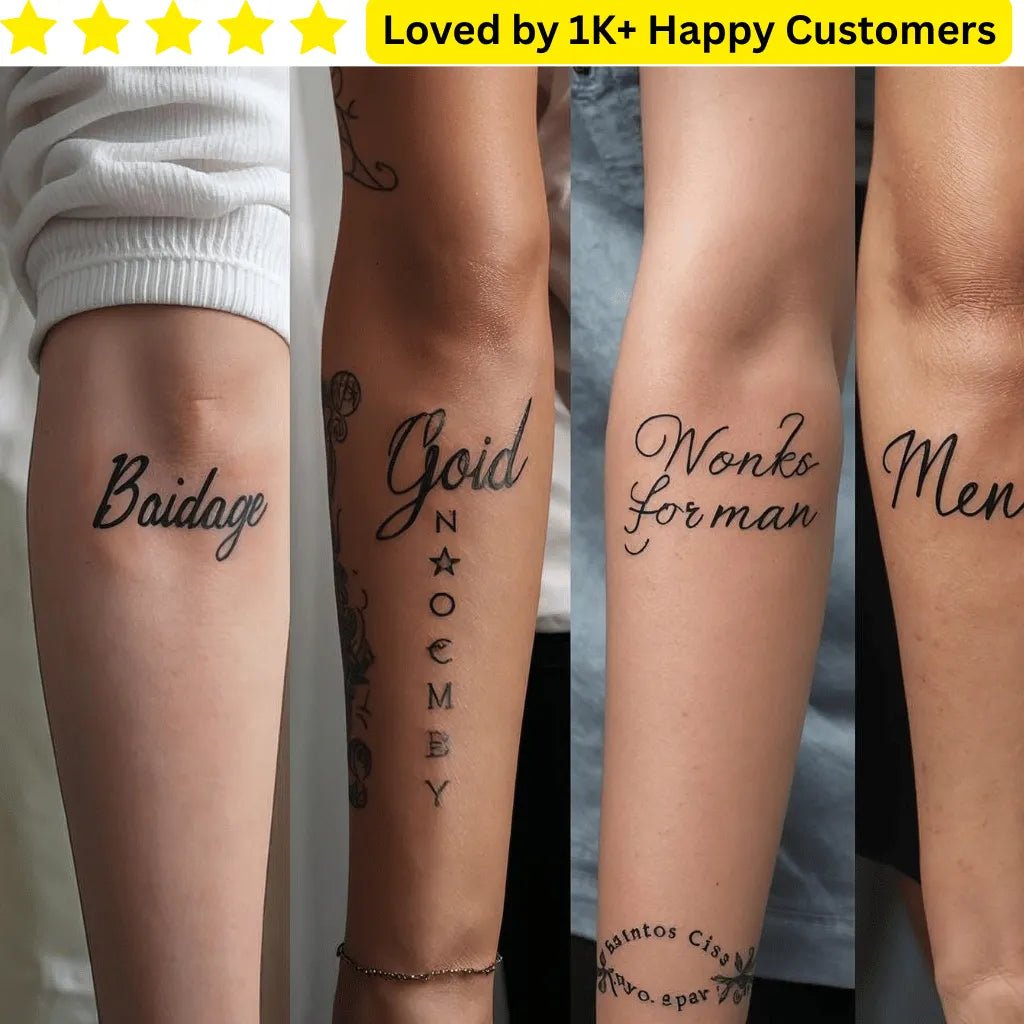 Custom Temporary Tattoo in Johannesburg - TeMaRo™ 🇿🇦