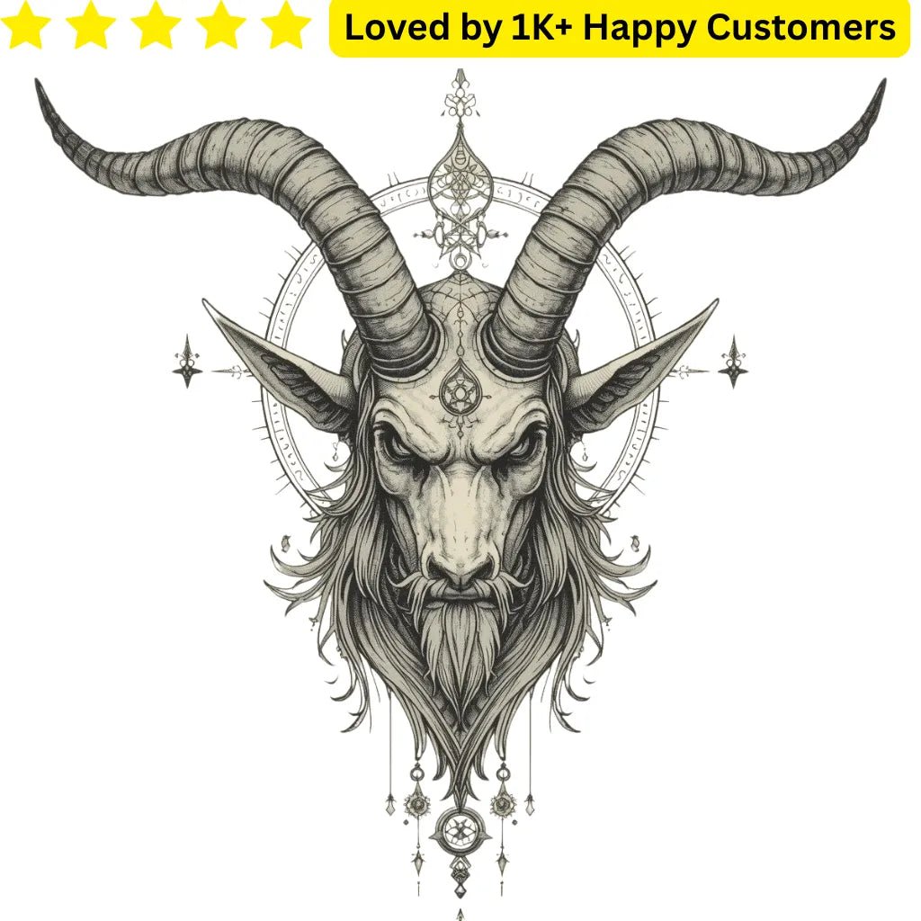 Goat Tattoo Baphomet – Bold & Symbolic - TeMaRo™ 🇿🇦
