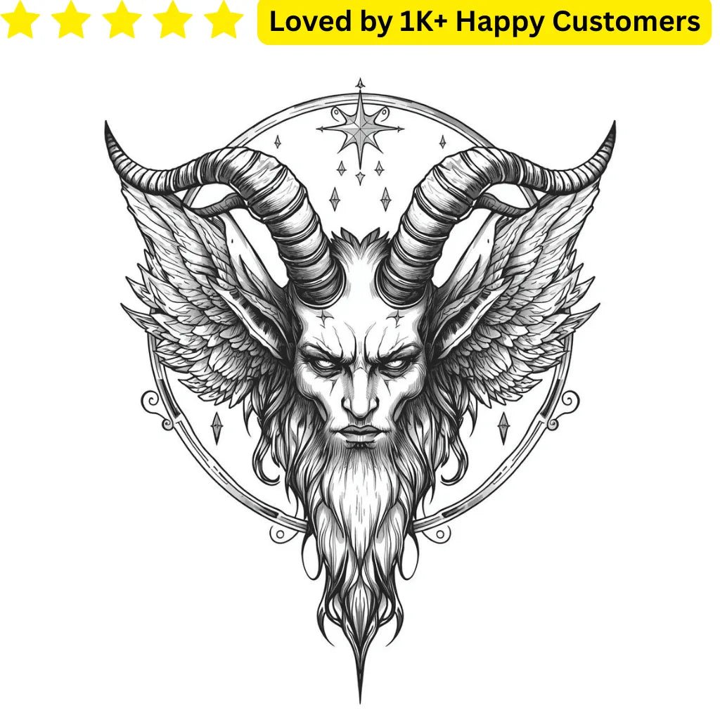 Goat Tattoo Baphomet – Bold & Symbolic - TeMaRo™ 🇿🇦