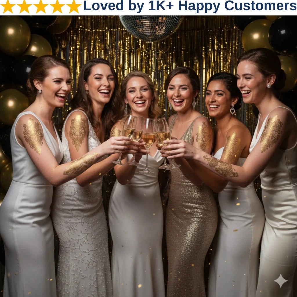 Gold Tattoos That Elevate Weddings & Brand Promotions - TeMaRo™ 🇿🇦