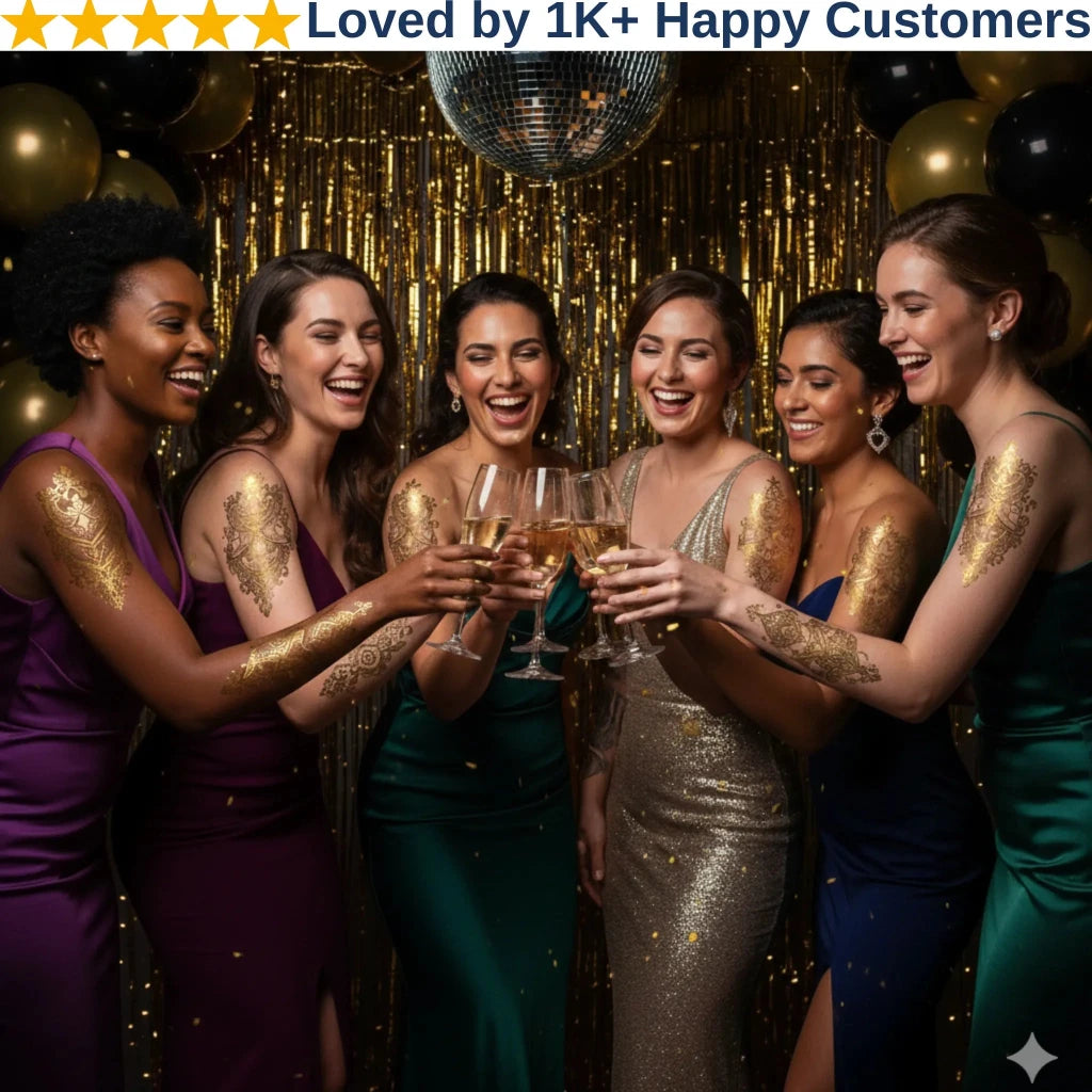 Gold Tattoos That Elevate Weddings & Brand Promotions - TeMaRo™ 🇿🇦