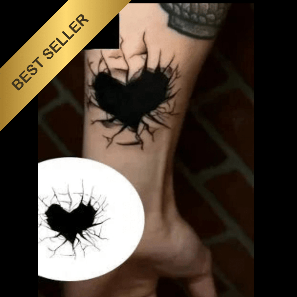 Heart Spider Web Tattoo - TeMaRo™
