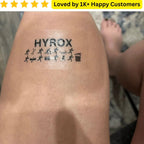 Hyrox Temporary Tattoos – Preferred Supplier in South Africa 🏋️ - TeMaRo™