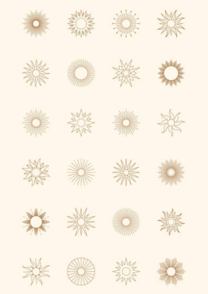 Instant Sun Tattoo Sticker Sheet - TeMaRo™