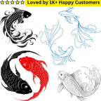 Leg Tattoo Ideas Guys – Koi Fish Strength & Style