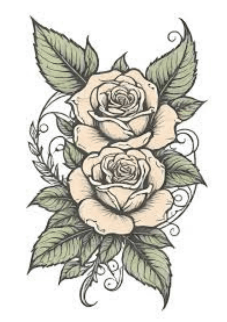 Leg Tattoo for Ladies - Rosa - TeMaRo™