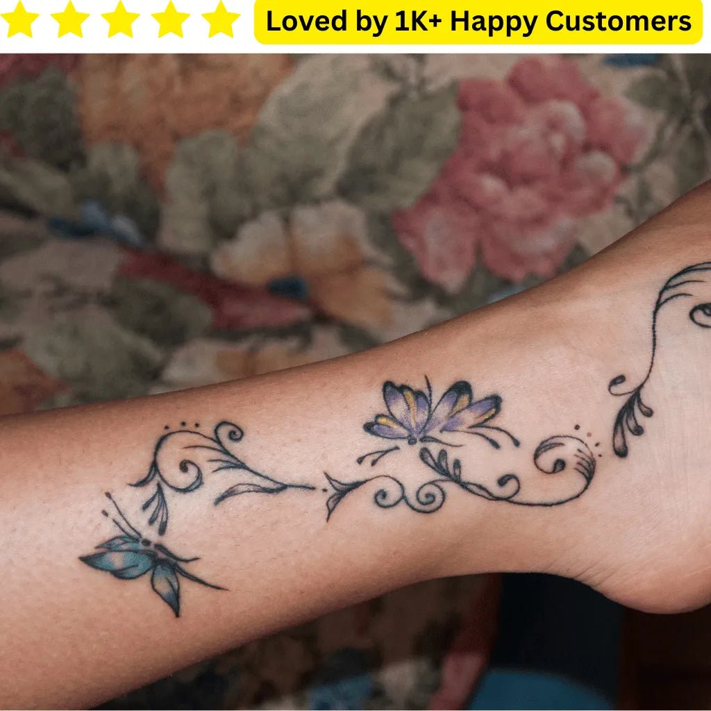 Tattoo on a Leg – Custom Temporary Tattoos - TeMaRo™ 🇿🇦
