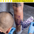 Tattoo on a Leg – Custom Temporary Tattoos - TeMaRo™ 🇿🇦